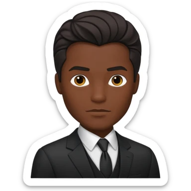 bruce wayne in black suit sticker