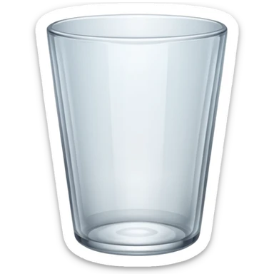 empty cup glass sticker