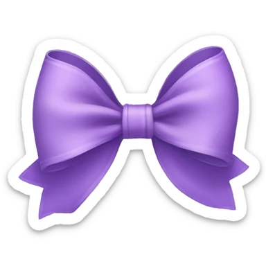Lavender bow sticker