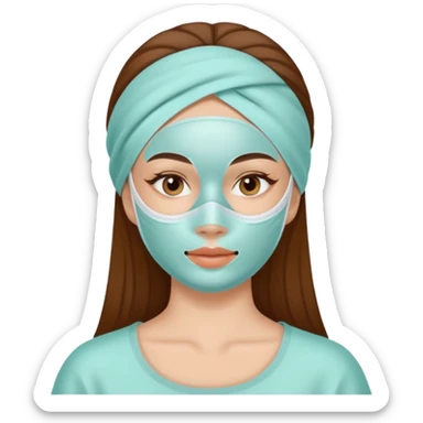 women beauty facial mug mask sticker