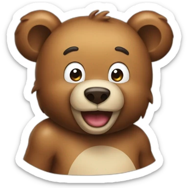 farting bear sticker