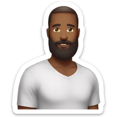 Beard man loves Victoria secret angel sticker