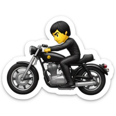 Bruce Lee a moto sticker