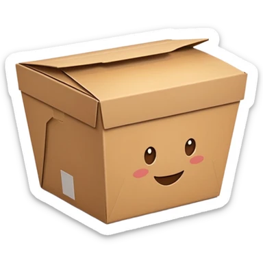 food takeaway box sticker