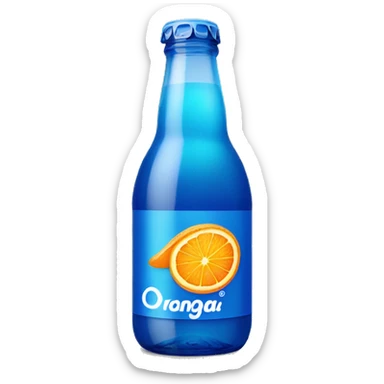 i need you to generate a emoji of a orangina little bottle sticker