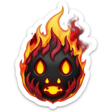 Can you make different gothic fire emojis  sticker