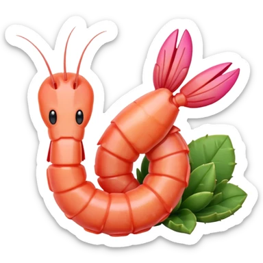 camarón cocido sticker