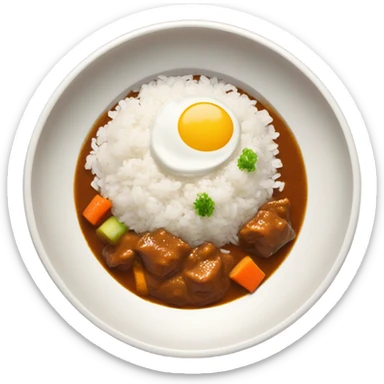 Japanese curry and rice sticker