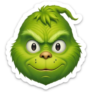 Sneaking grinch sticker