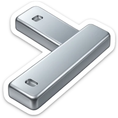 Create the silver bar in these style. sticker