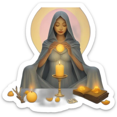 Esoterismo tarot velas sticker