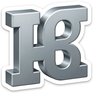 two letters beside eachother the first one says N and the second says O sticker