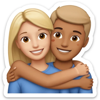 abrazar a mi papa mama sticker