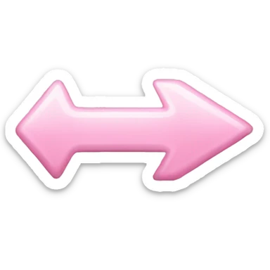 light pink arrow sticker