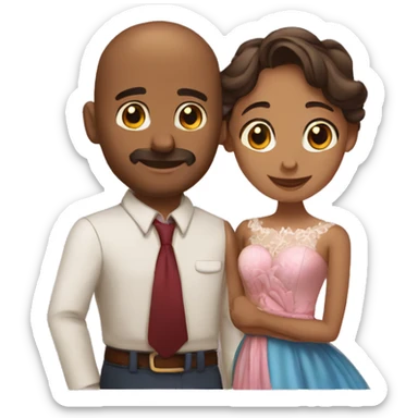 Una pareja de enamorados sticker