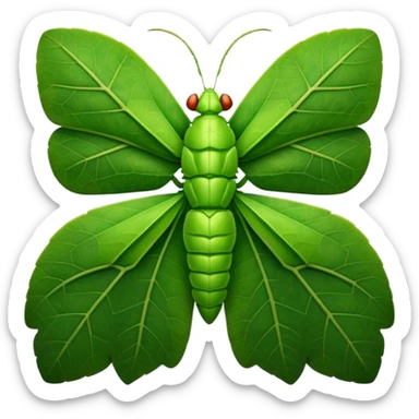 Leaf Insect colored sticker