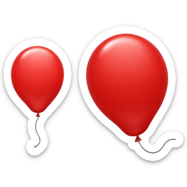red balloon sticker