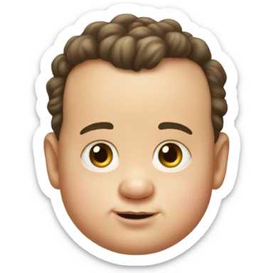 Tom Hanks as a fat baby sticker