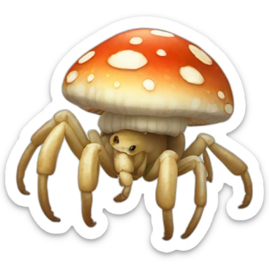 amanita muscaris scorpion sticker