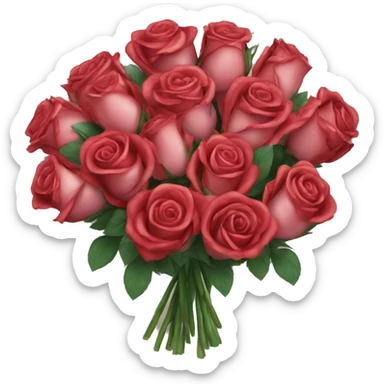 bouquet of 101 roses sticker