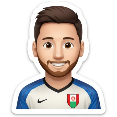 Messi with Afganistan trikot sticker