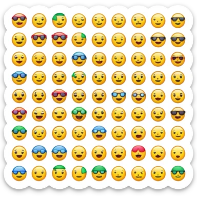 Create homemade pixel emojis  sticker