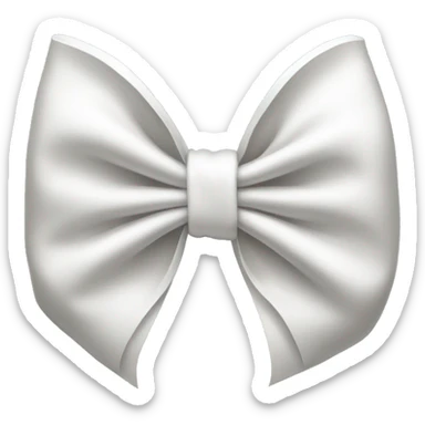 White bow sticker