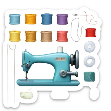 Stiching process emojies sticker