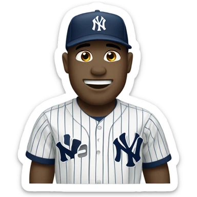 Gator with a New York Yankees Jersey sticker