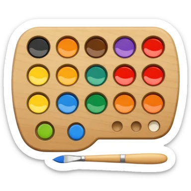 artist's palette sticker