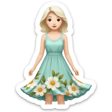 summer dress sticker