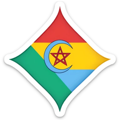 Amazigh flag sticker