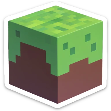minecraft block sticker
