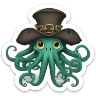 Davy Jones with tentacles sticker