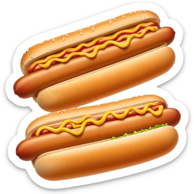 hot dog on a dog sticker