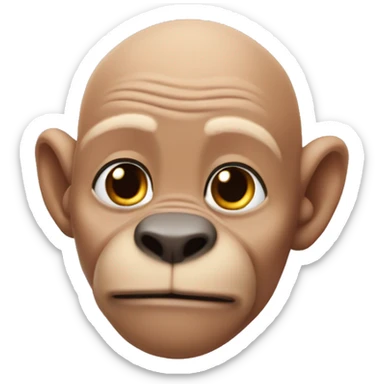 Bald Theodore the chimpmunk sticker