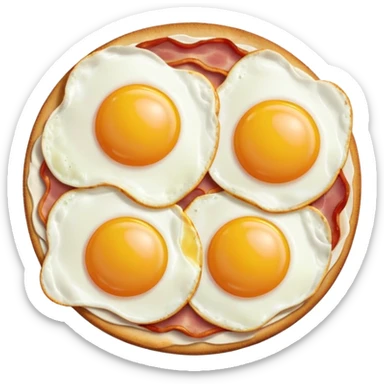 bacon eggs and ham sticker