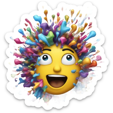 Mind blown literally 🤯 sticker