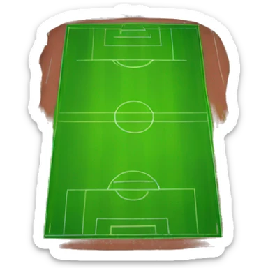Football pitch sticker