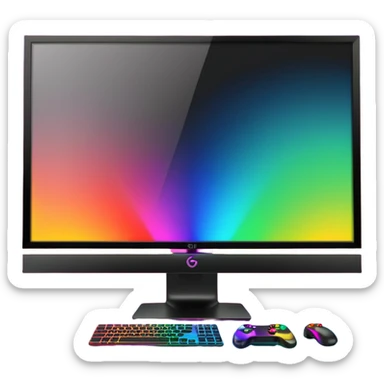 gaming rgb monitor sticker