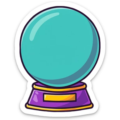crystal ball sticker