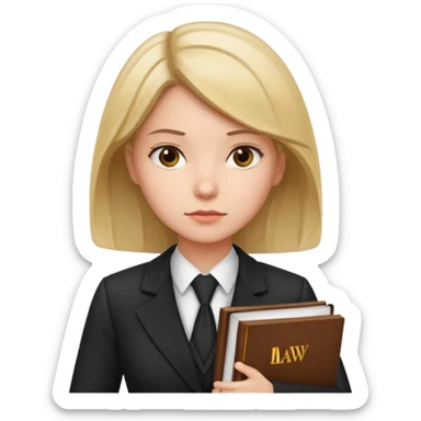 girl lawyer sticker