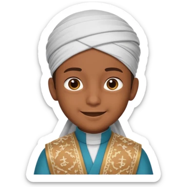 Islamic emoji video boy sticker