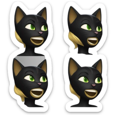 Cat noir miraculous sticker