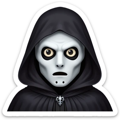 Shadowy Phantom with Cloak horror look sticker