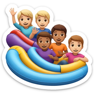 kids tube slide spiral sticker