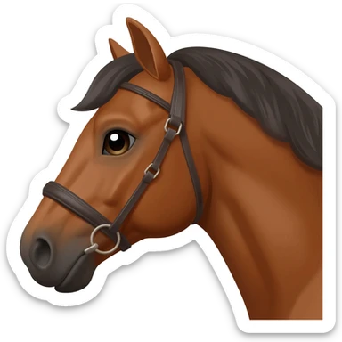 Focus only on the horses head, with blinders on it.  Add side blinders to the horse. sticker