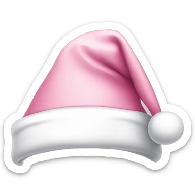light pink santa hat sticker