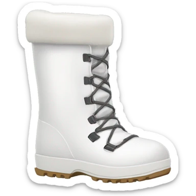 White moon Boots  sticker