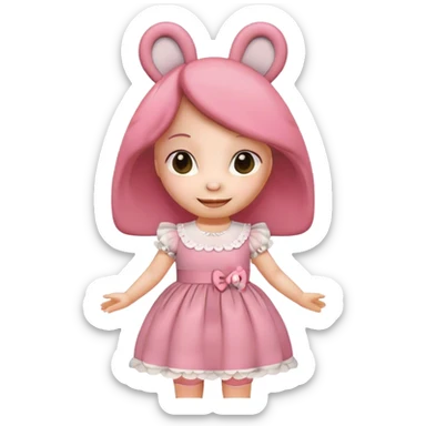 My melody linda femenina sticker